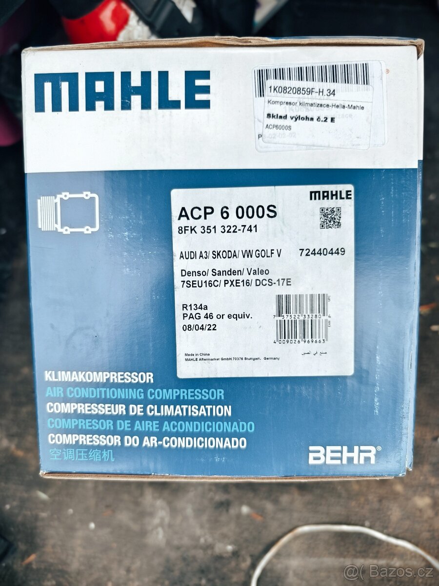 Kompresor klimatizace, nutno opravit spojku, Stonava