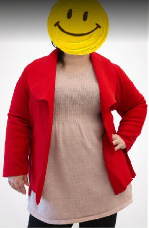 Nový červený kabátek vel. 48