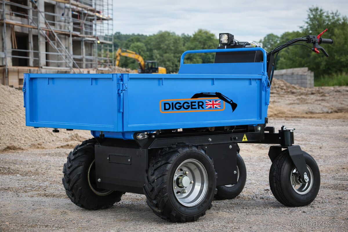 Kolový elektrický dumper prepravnik minidumper MD550 MR E