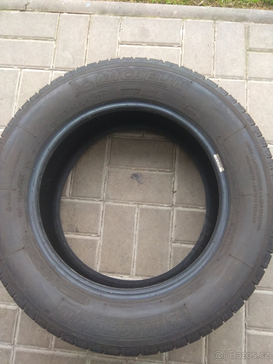 Prodám  pneumatiky MICHELIN 215/60/R16