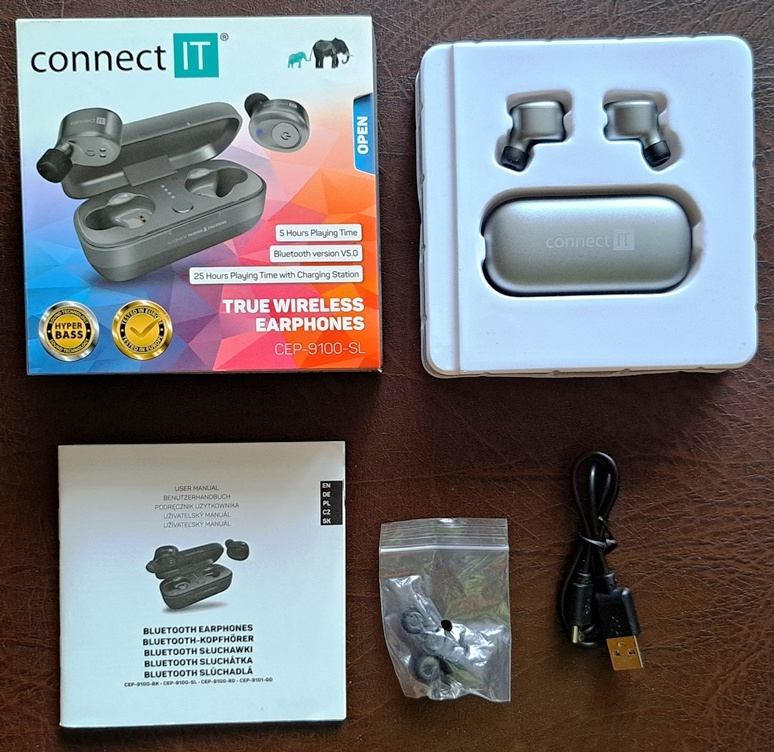Sluchátka CONNECT IT  CEP-9100-SL/stříbrná