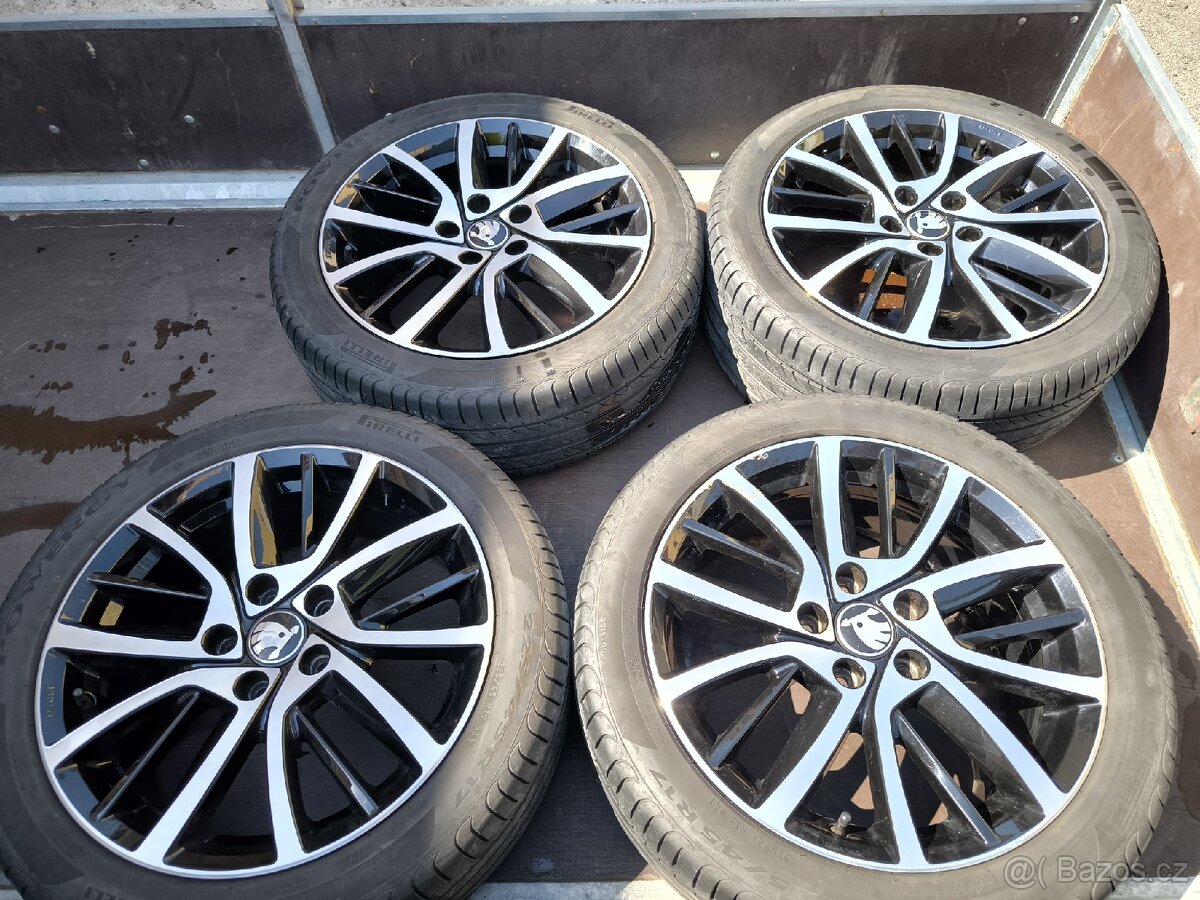 Orig.VW disky 17" Borbet s pneu Pirelli 225/45/17 DOT 1223