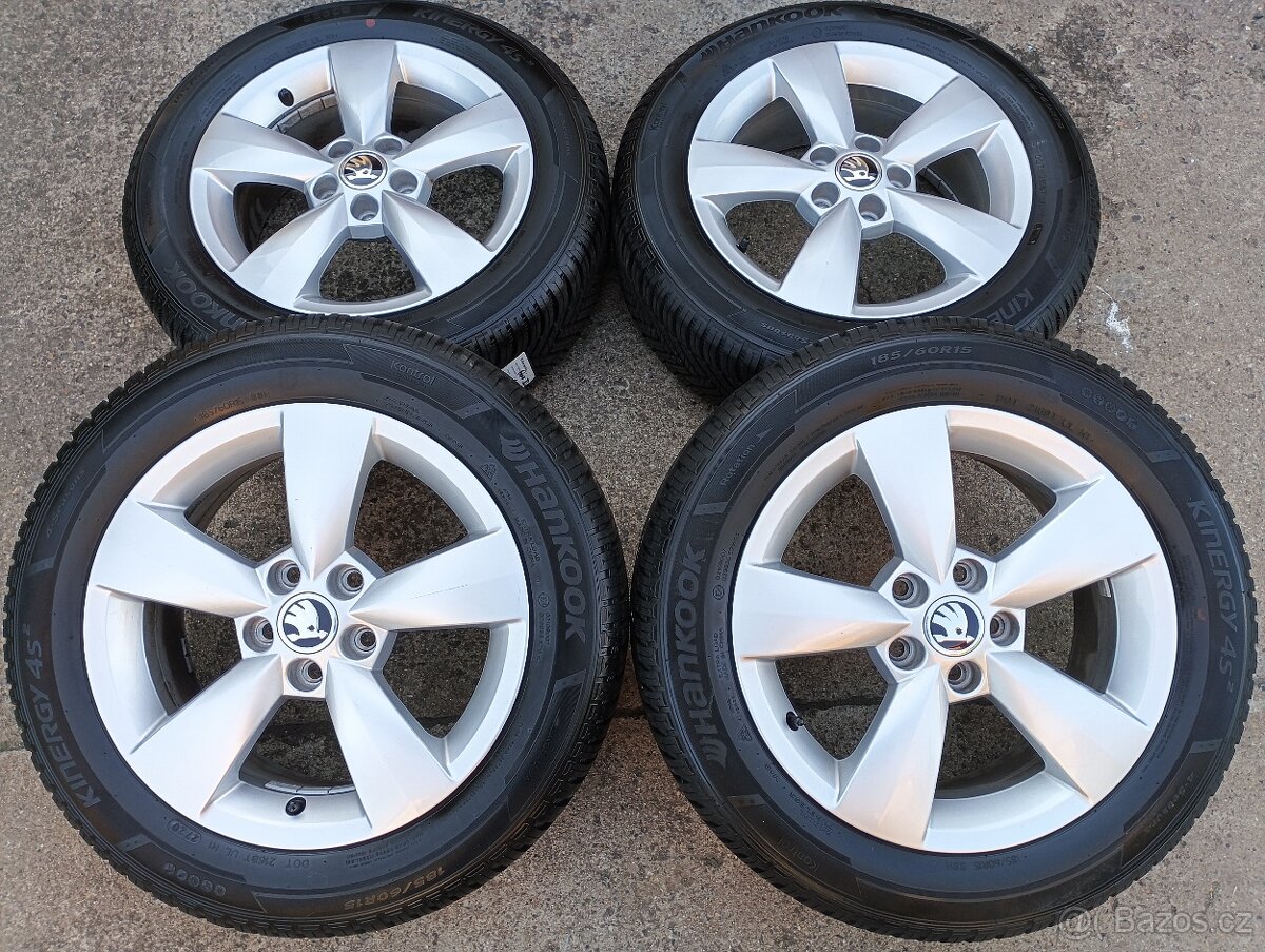 Originál sada disků Škoda Fabia III, Rapid 5x100 R15 Carme