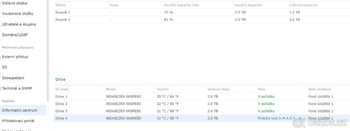 Prodám 4x 4TB disky WD + NAS Synology