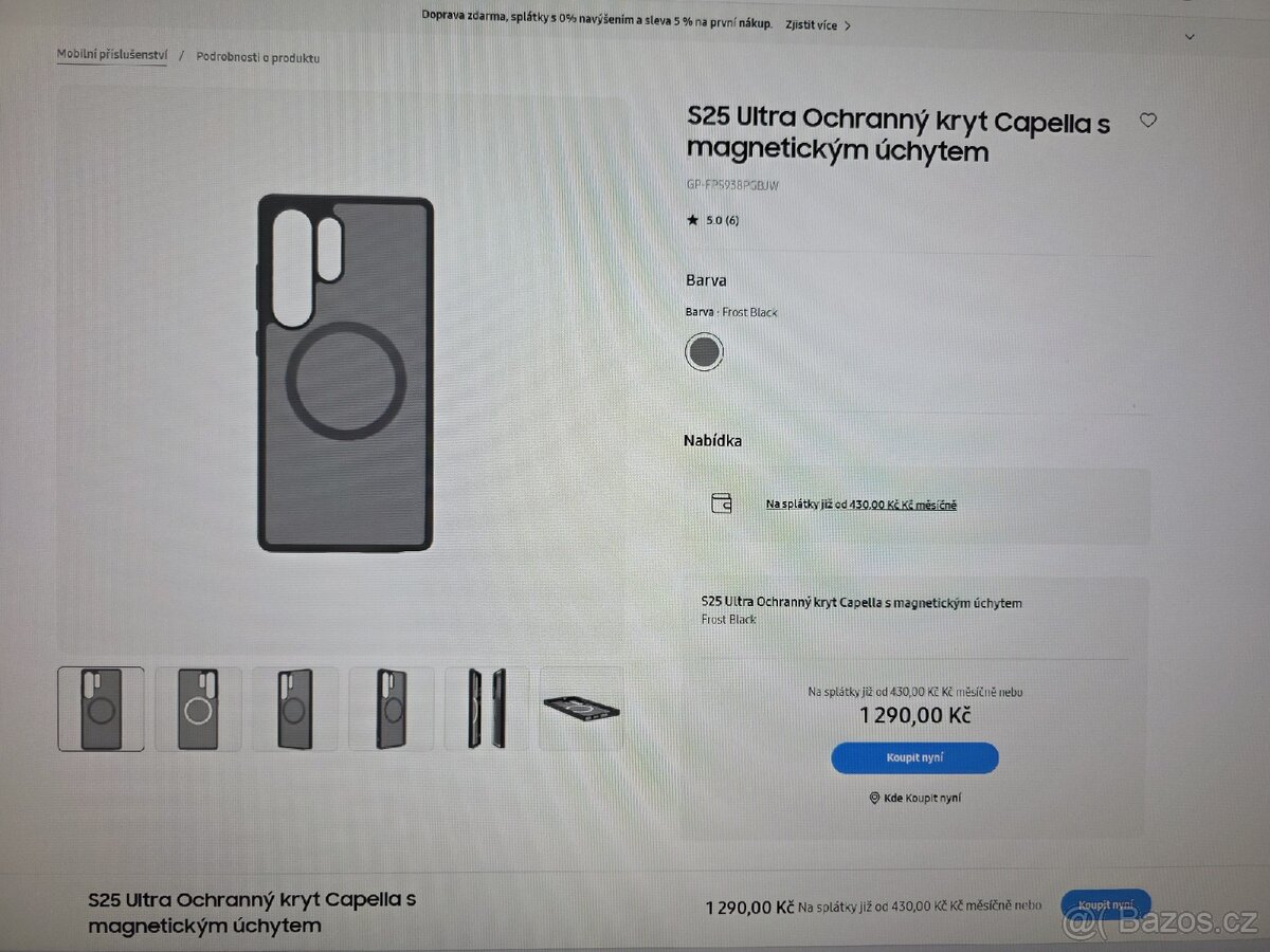 S25 Ultra kryt s magnetickým úchytem