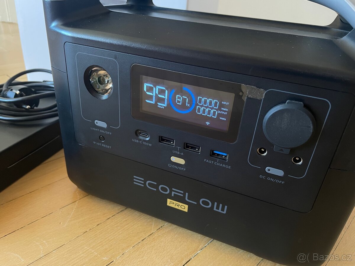 Prodám EcoFlow RIVER 600 PRO – téměř nepoužitá, skvělý stav