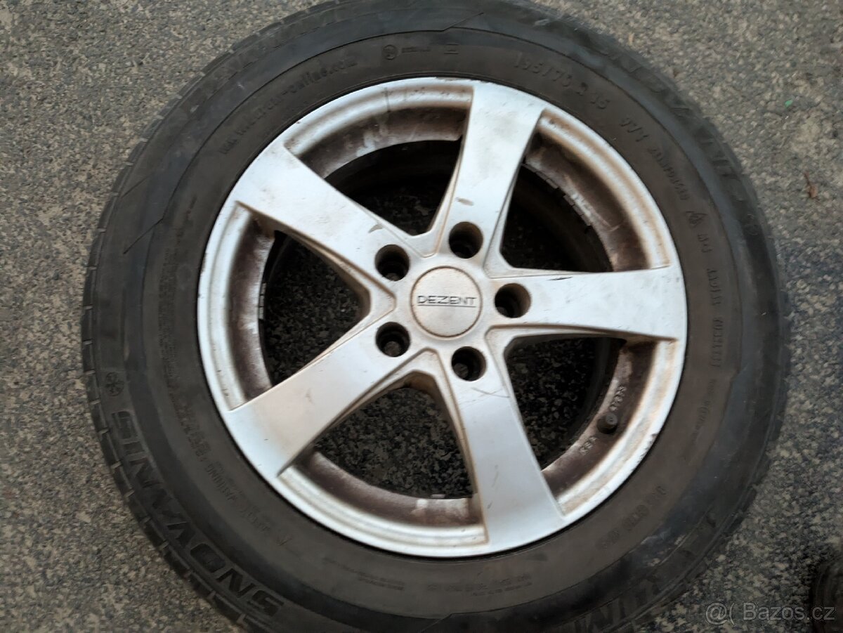 4x ALU kola Dezent 6,5Jx15H2; ET38; 5x112