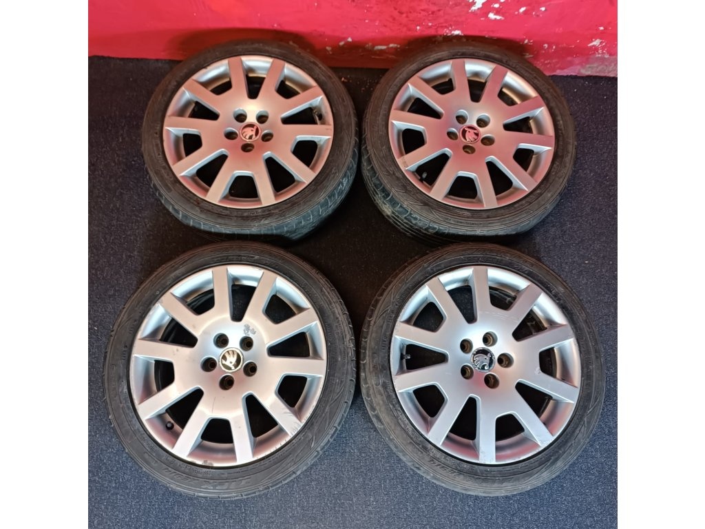 ALU disky Škoda 5x100 R16 s letními pneu 205/45 R16