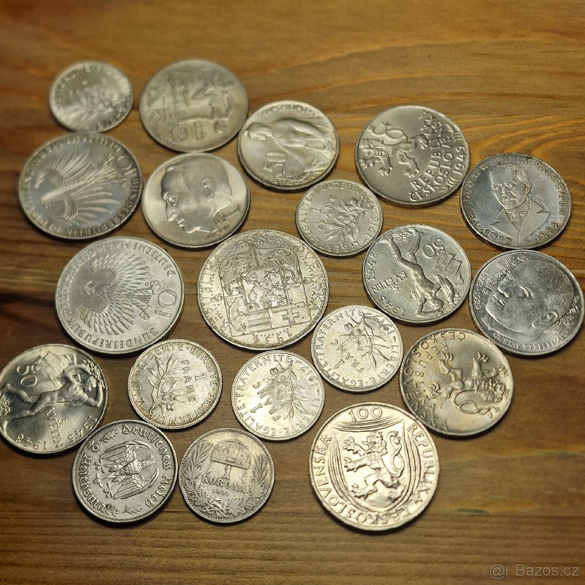Mix stříbrné mince