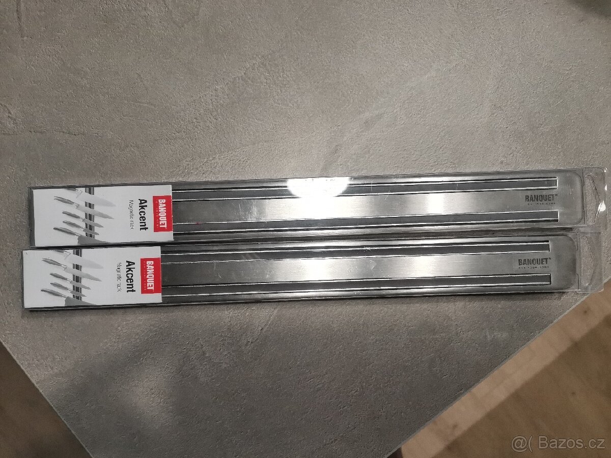 2 magnetické lišty Banquet akcent 33cm