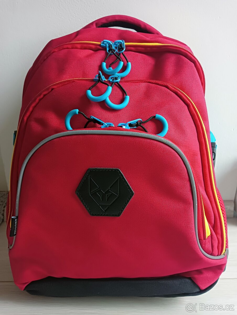 OXYBAG školní aktovna červená TOP STAV