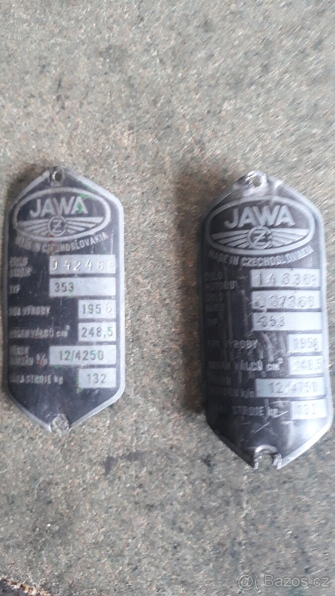 Stitky jawa 175,jawa 250