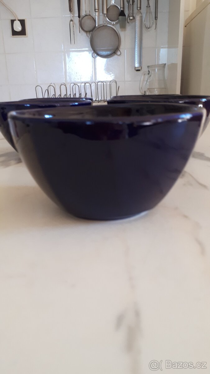 Misky keramické tmavě modré