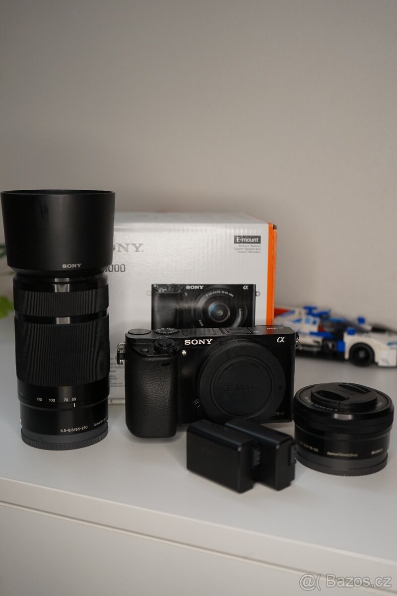 Sony alpha a6000 + dva objektivy ZÁRUKA