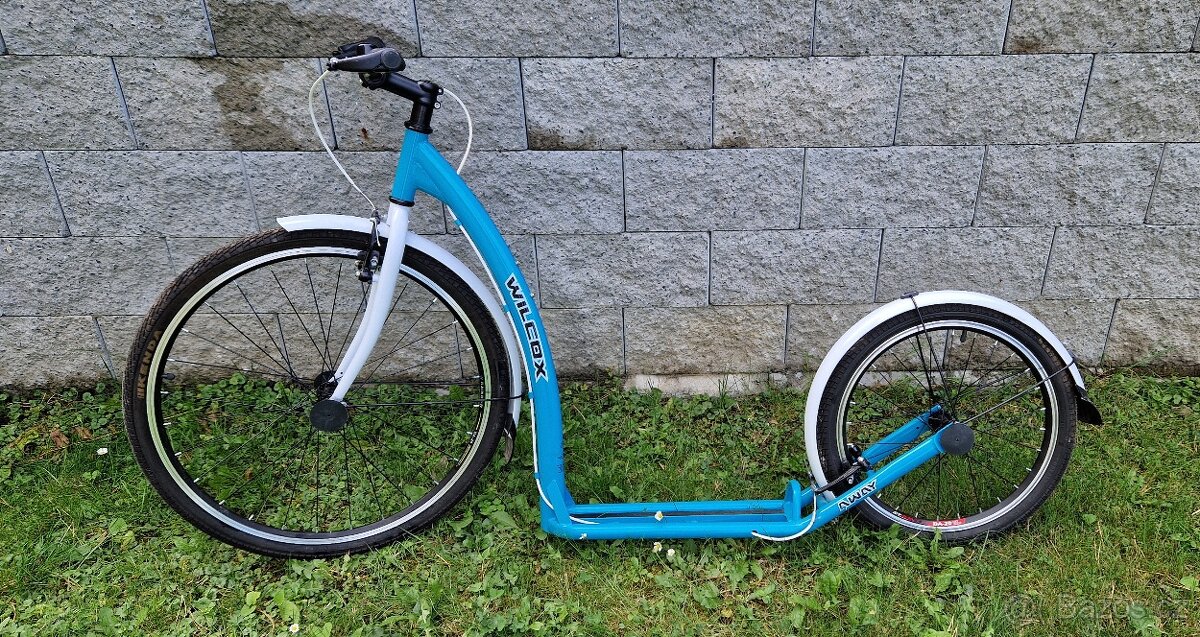 Koloběžka pro dospělé Wilcox TOURER tyrkysová