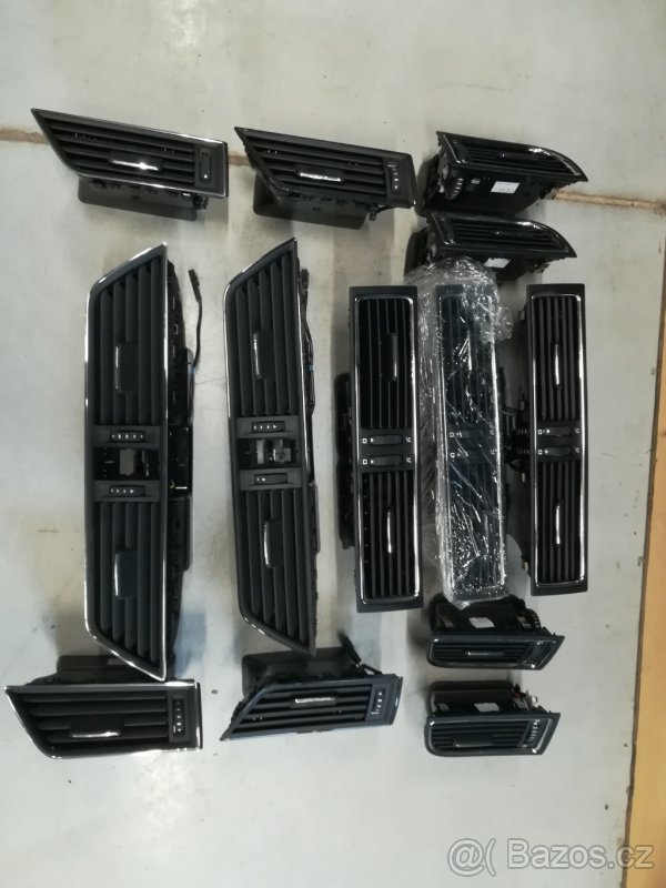 Škoda -  výdech topení, dekorativní lišty