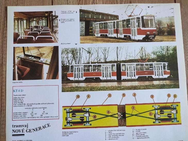 Tramvaj KT4D Tatra ČKD Praha