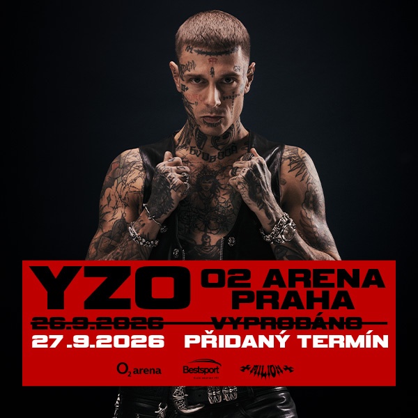 Yzomandias O2 arena 2 lístky vedle sebe