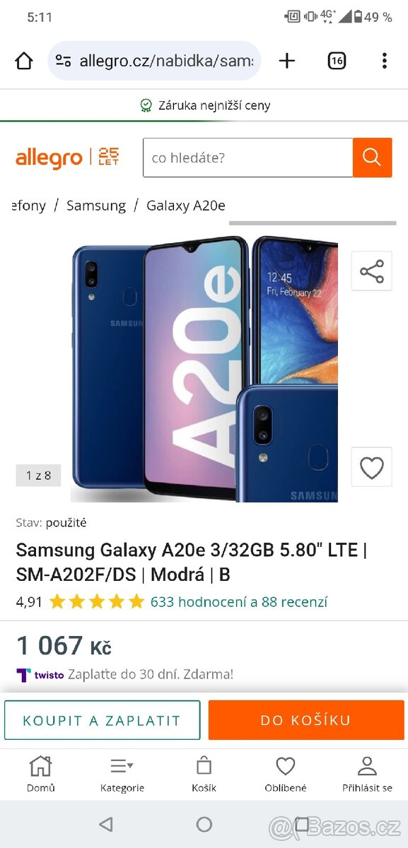 Samsung A20e