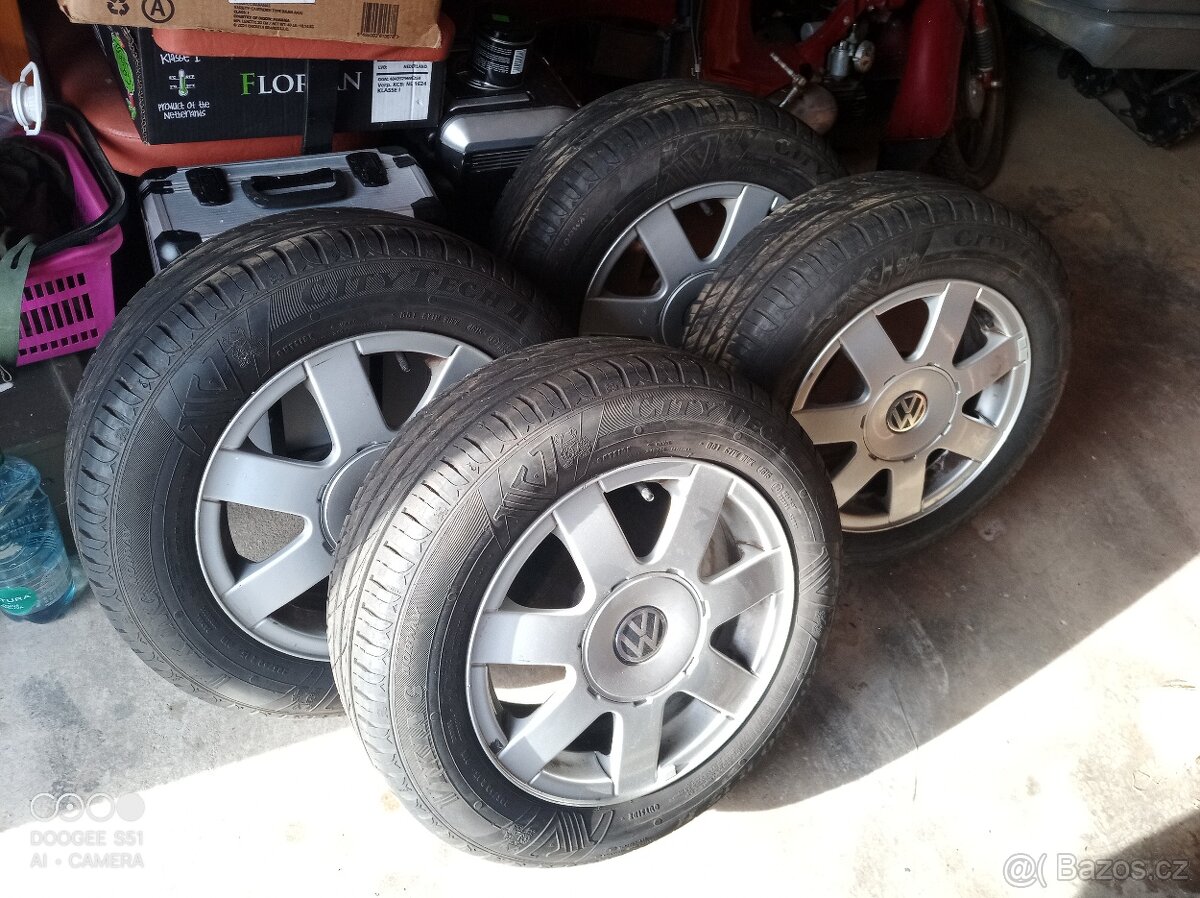 ALU kola včetně pneu 205/60 R 15 H