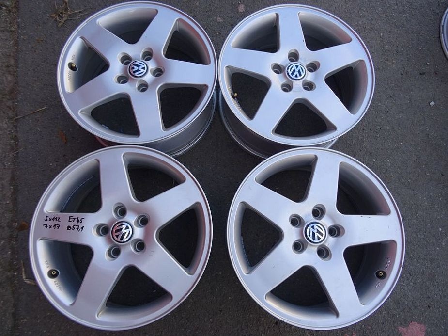 Alu disky na Volkswagen, 17", 5x112, ET 45, šíře 7J