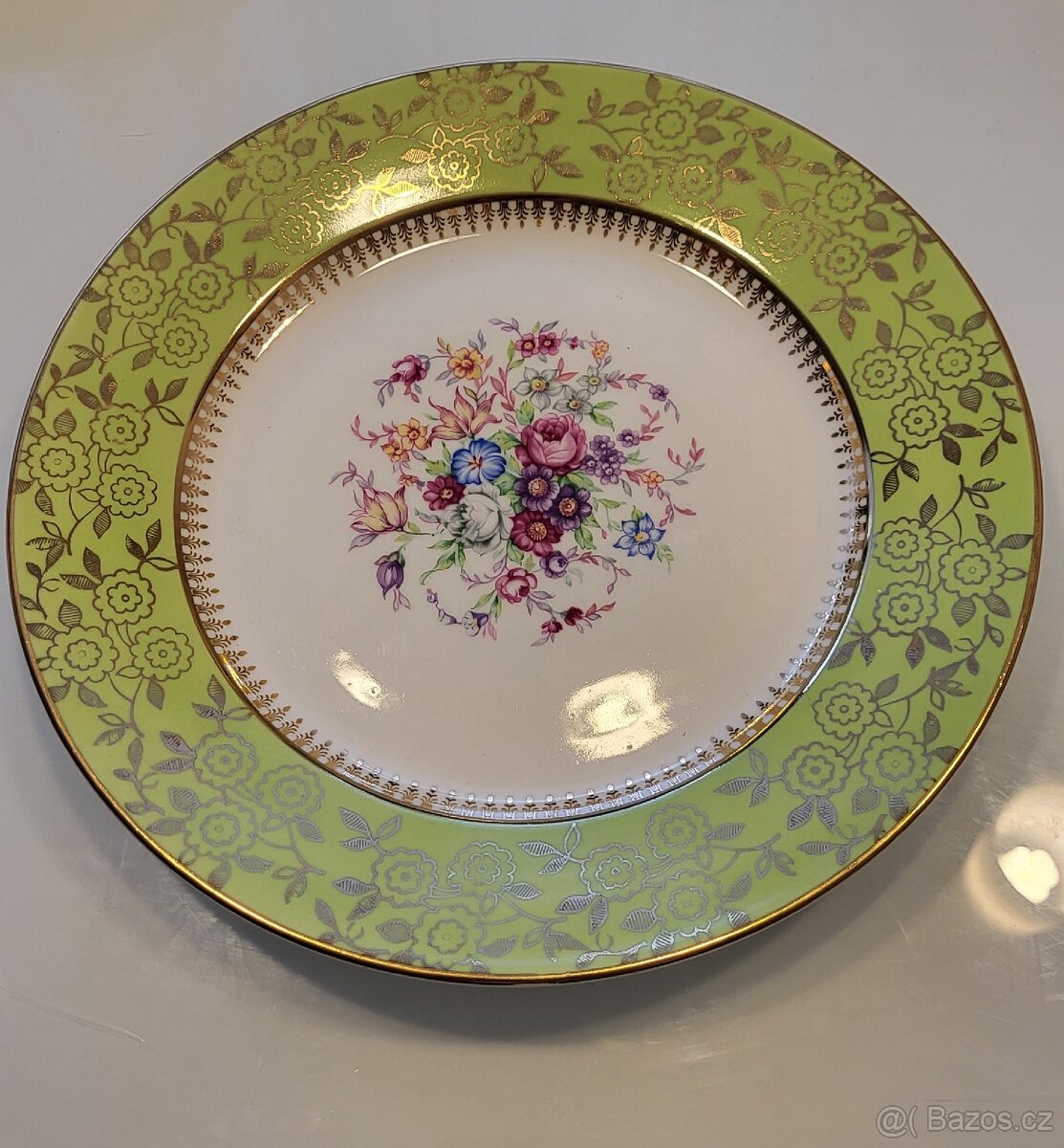PORCELÁNOVÝ TALÍŘ, STARÁ ROLE, PERFEKTNÍ STAV