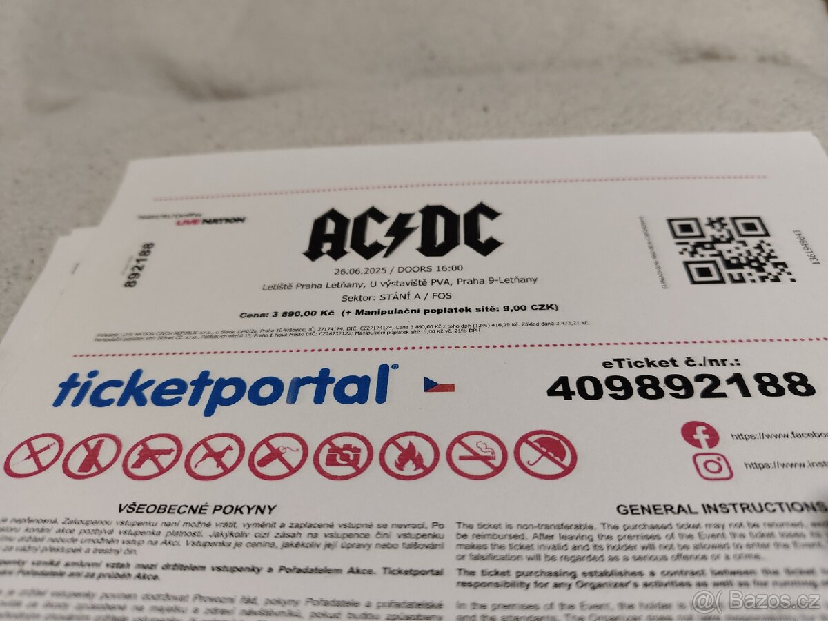 Vstupenky na AC/DC