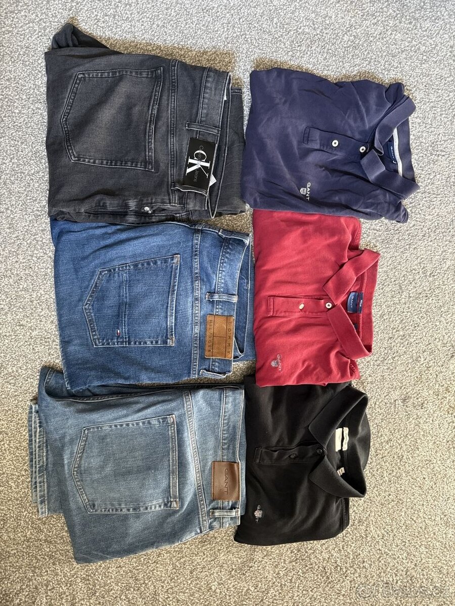 Balíček značkového oblečení – GANT, Calvin Klein, Tommy Hilf