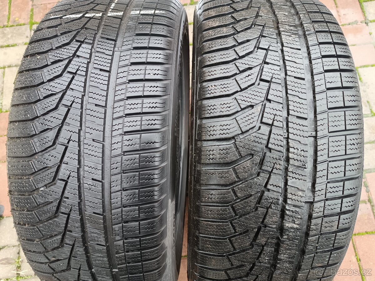 225/45/18 95W HANKOOK 6-7milimetrů, 2KUSY ZIMNÍCH PNEUMATIK