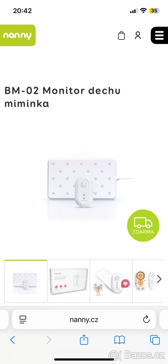 BM-02 Monitor dechu miminka