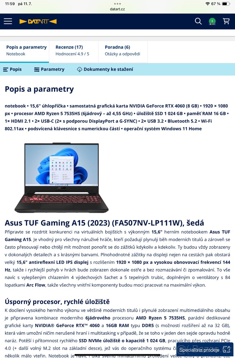 Asus tuf gaming a15