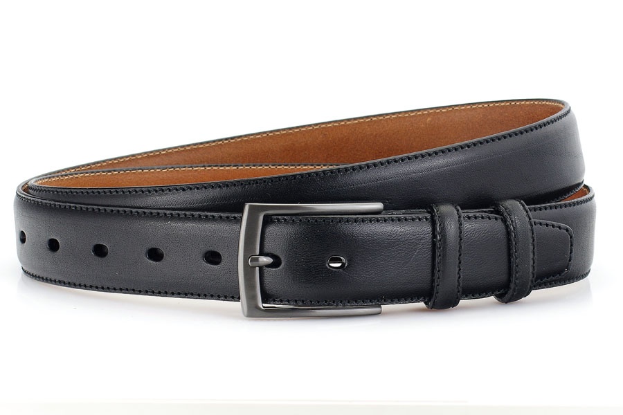 Pánský kožený opasek M3556 o šířce 3,5 cm