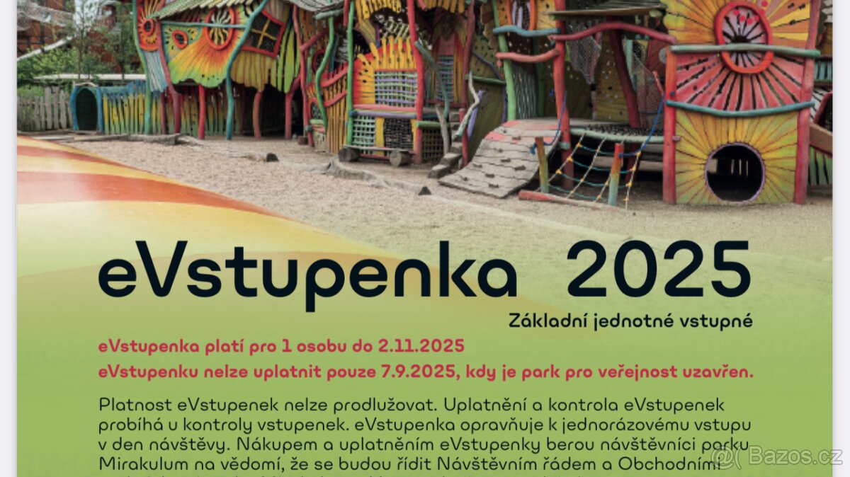 Mirakulum vstupenka