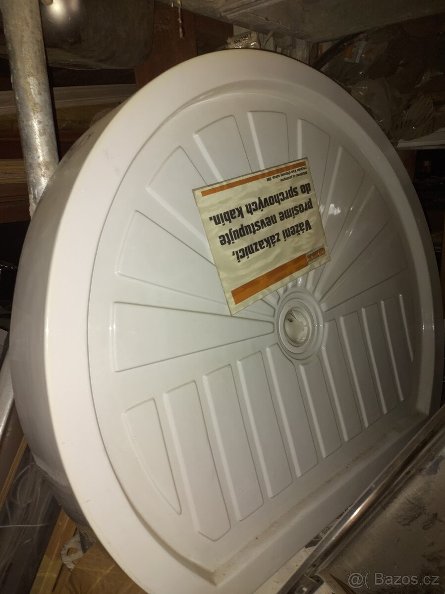 Sprchová vanička kulatá - atyp- kruhová 90cm-nová.