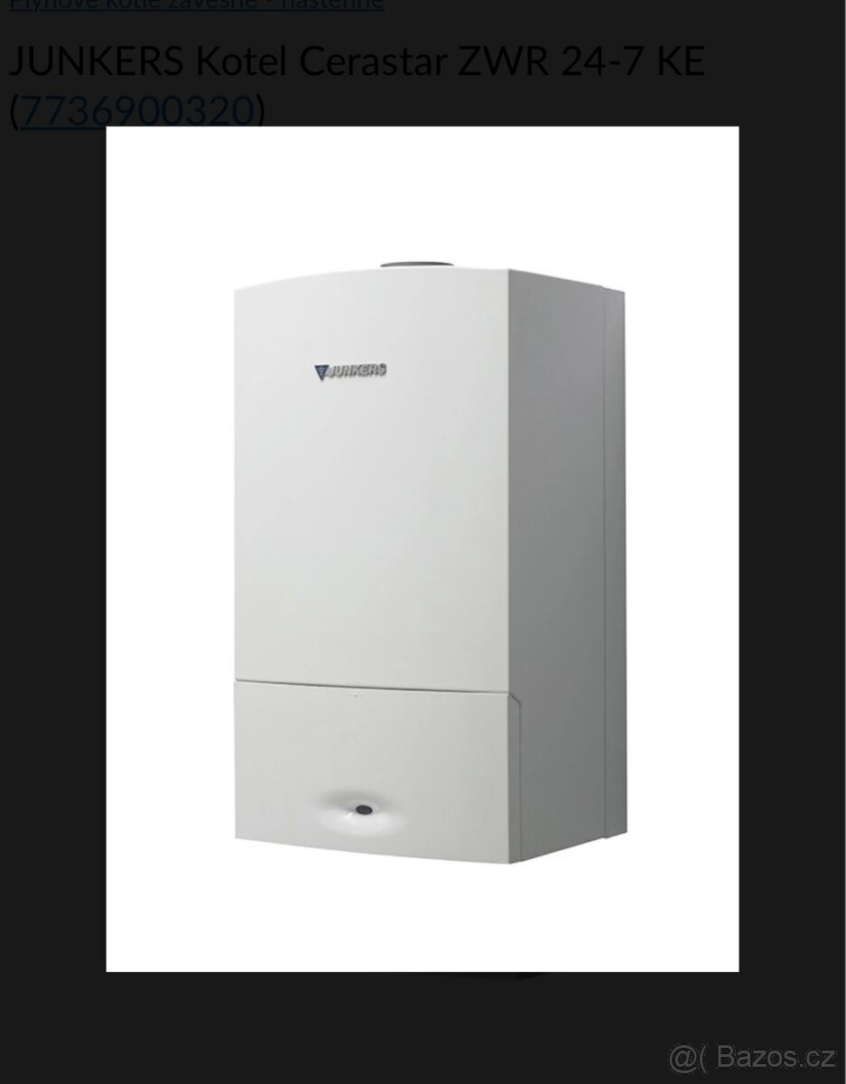 Plynový turbo kotel JUNKERS ZWC 24-3 MFA