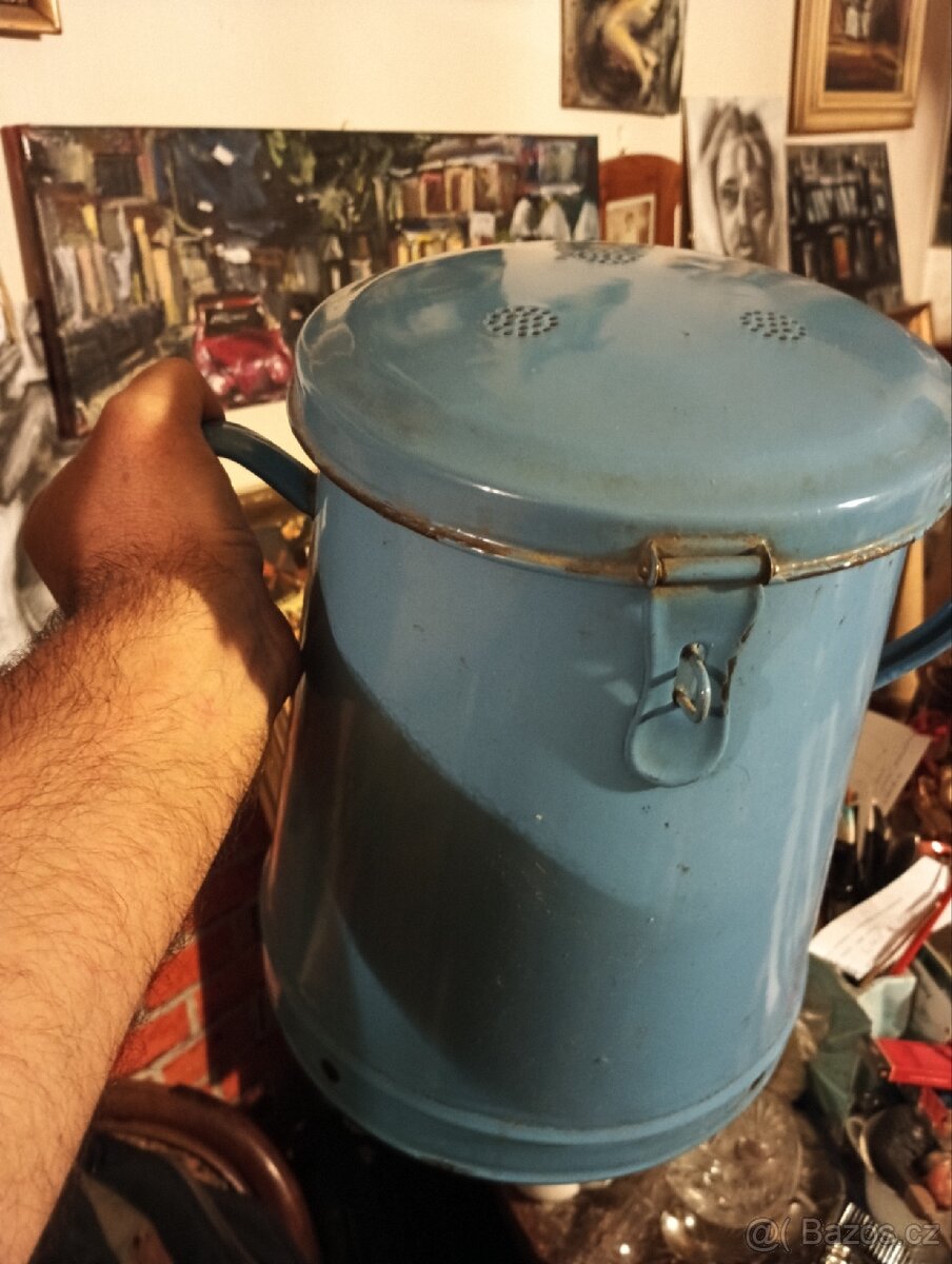 Starý modrý smalt.sádelnik ,Zn.RF