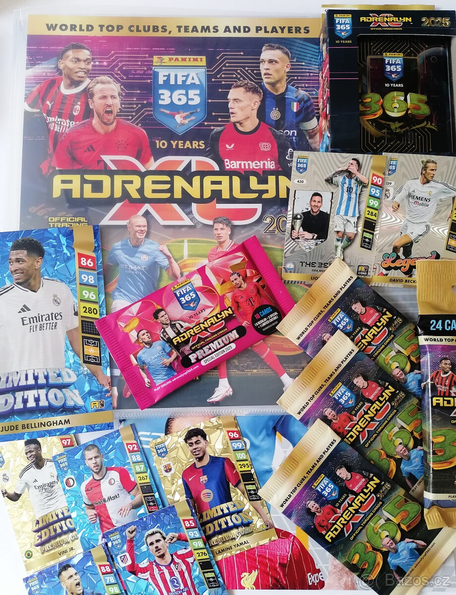 Fotbalové kartičky FIFA 365 2025 - Albumy, balíčky, boxy..