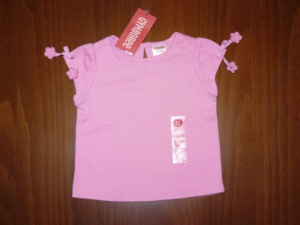 Nové růžové tričko Gymboree, vel.3-6 měsíců