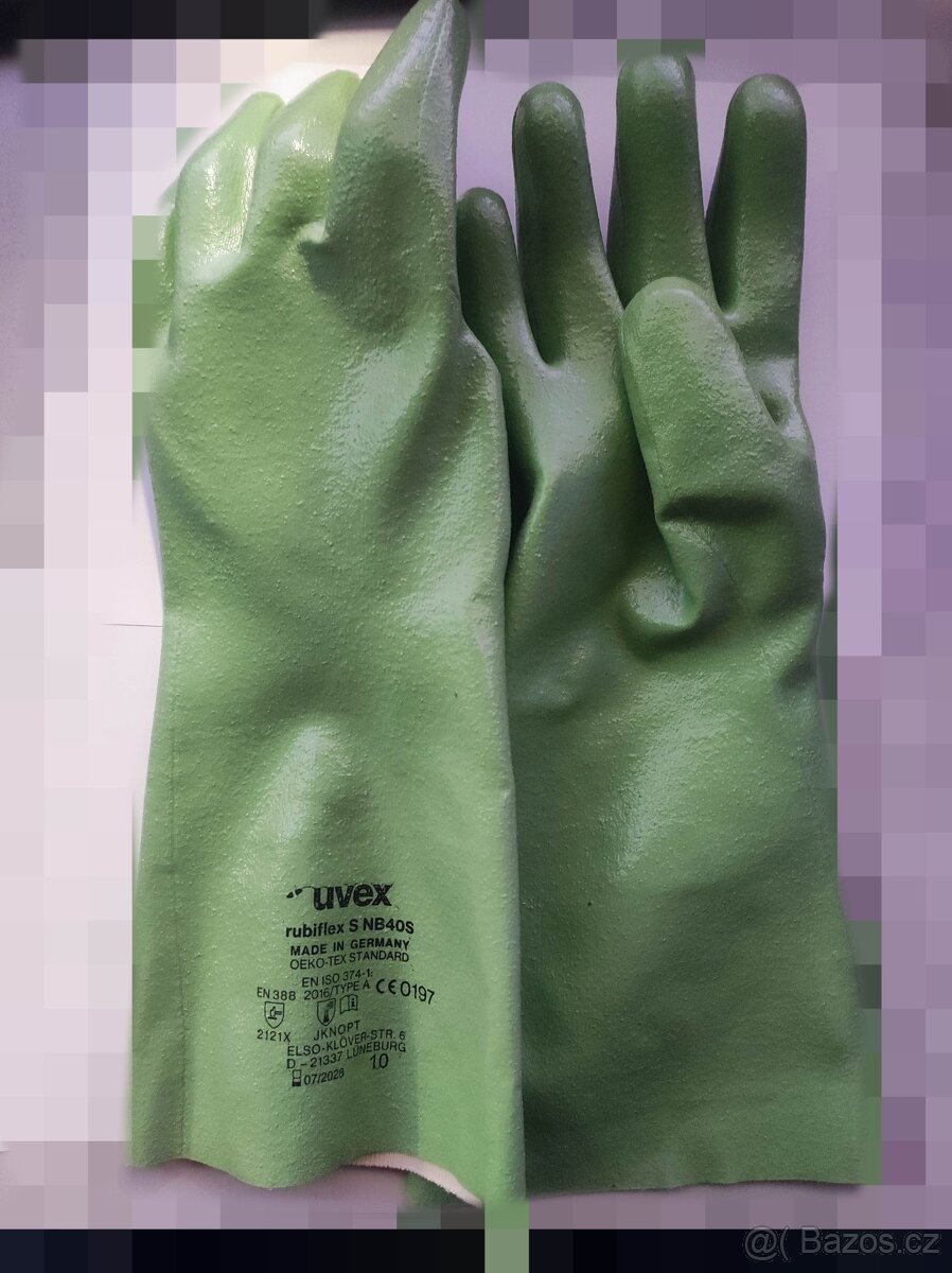 Ochranné rukavice Uvex vel. 9 a 10