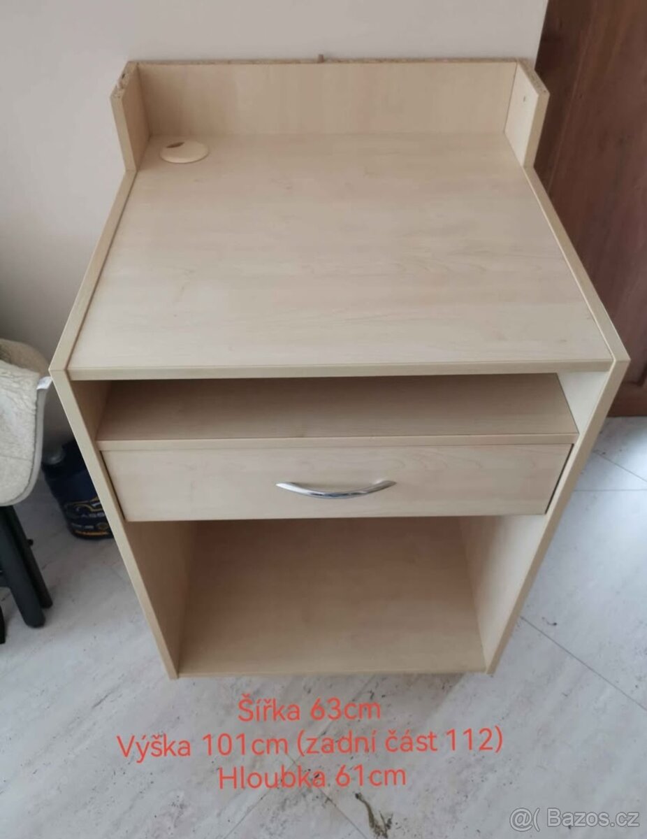 Přebalovací pult, skříňka hluboká