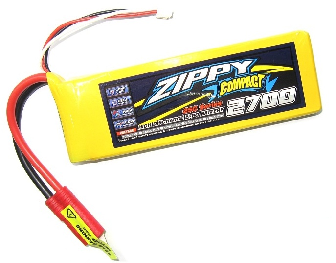 RC Li-pol ZIPPY Compact 2700mAh, 7.4V, 2S1P, 25C