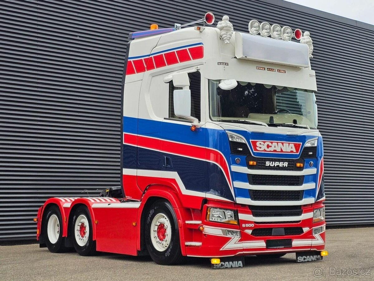 Scania S500 6x2 / Custom interiér / 513tkm / Full air