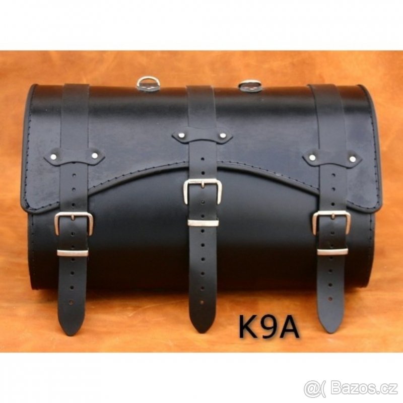 Kožený kufr - válec na chopper 48cm typ 09A,9B,9C
