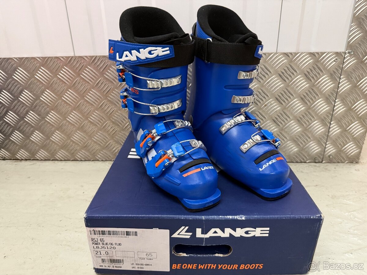 Dětské lyžáky Lange RSJ 65, velikost 21,0, 258 mm