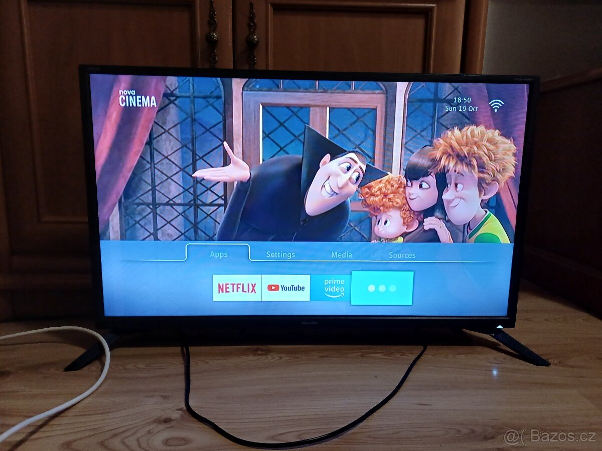 Smart TV Sharp 32BC2E-úhlopříčka 81cm, Wi-Fi DVB-T2