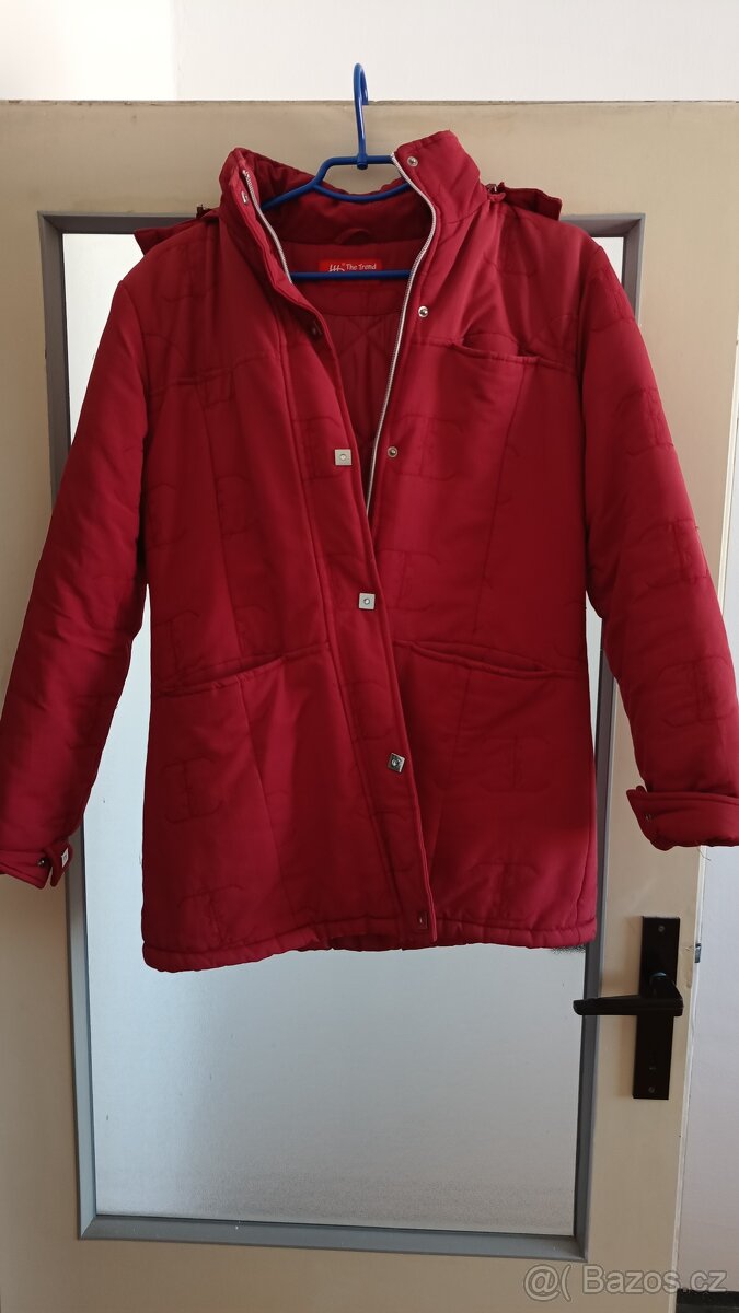 bunda zimní červená