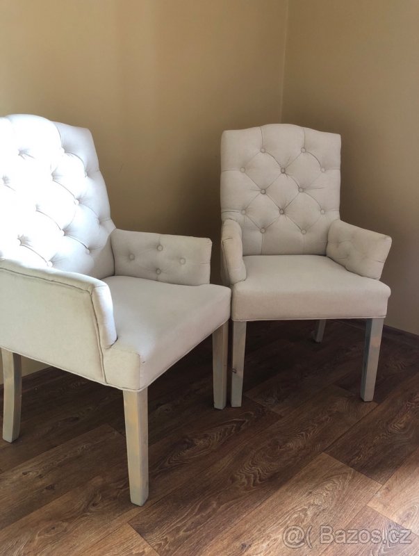 Rustikální barokní křesla 4 kusy