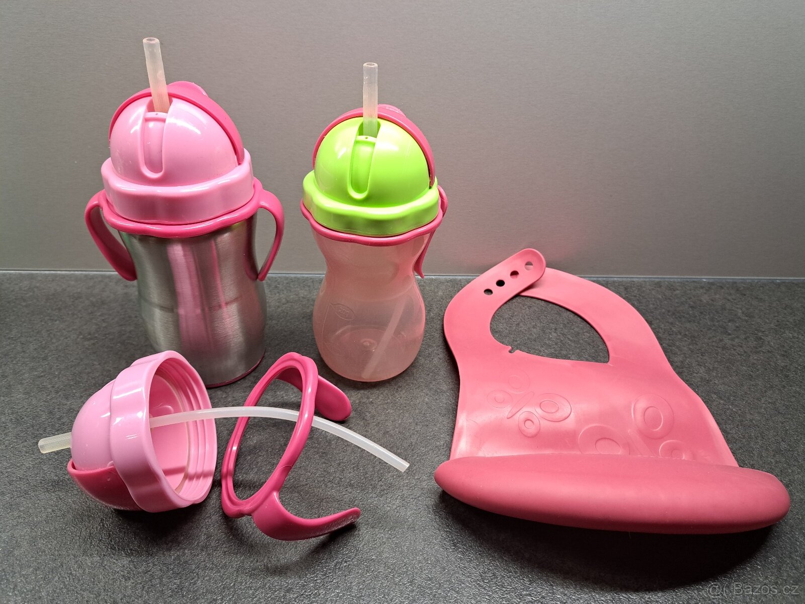 Dětská termoska a láhev s brčkem BAMBINI 300 ml