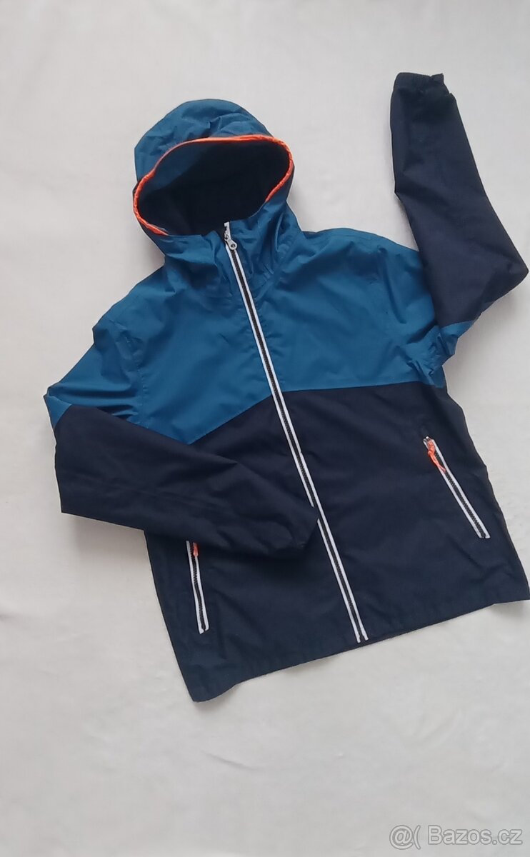 Chlapecká bunda, větrovka s kapucí, vel. 170, zn. Decathlon