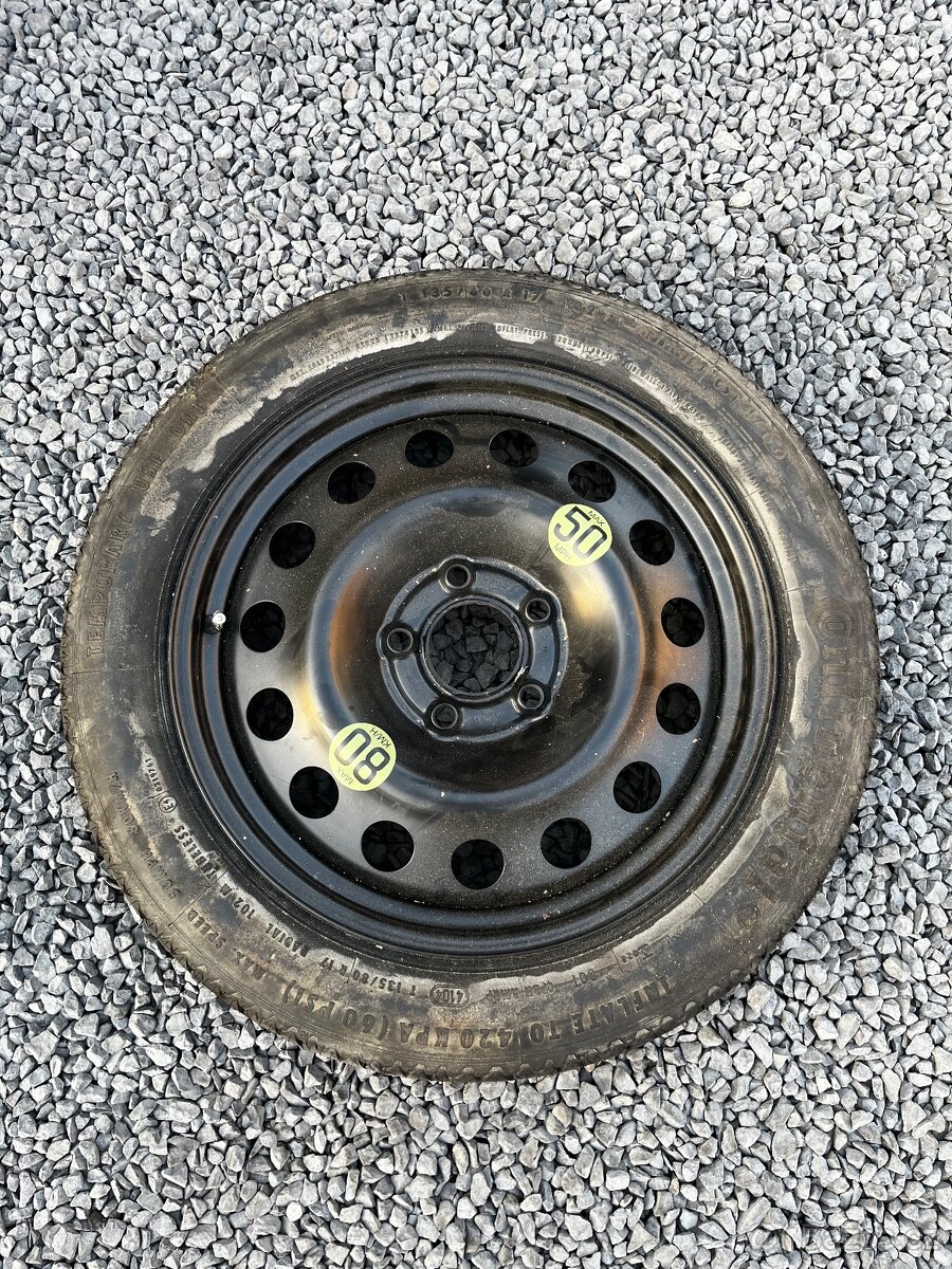 Dojezdové kolo BMW 135/80 r17 (5x120)